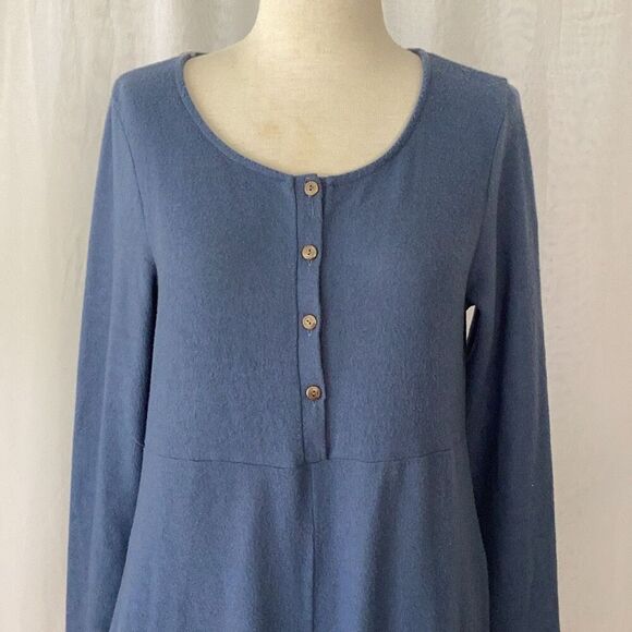 Three Bird Nest Simply Comfort Jumpsuit Blue Women’s Large Long Sleeve - Picture 3 of 9